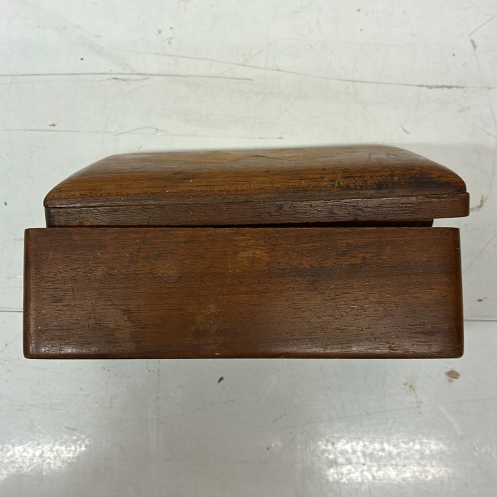 Wooden Decorative Box with Geometric Inlay - Picture 8 of 13